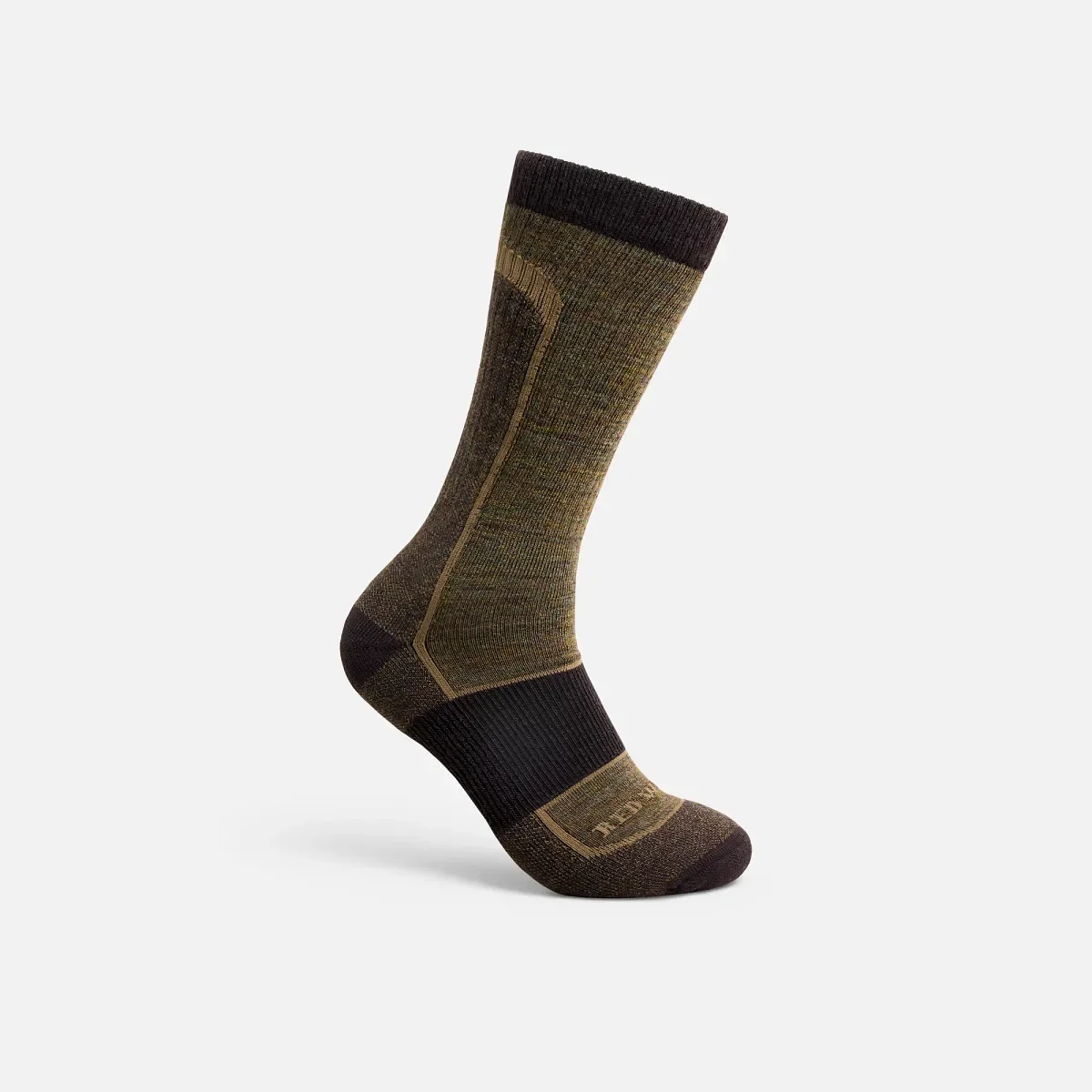 Premium Safety Light Weight Crew Unisex-strumpa i merinoullsblandning, brun