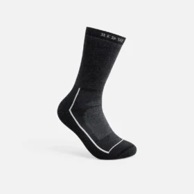 Premium Safety, medeltjocka unisex-strumpor i merinoullsblandning i svart