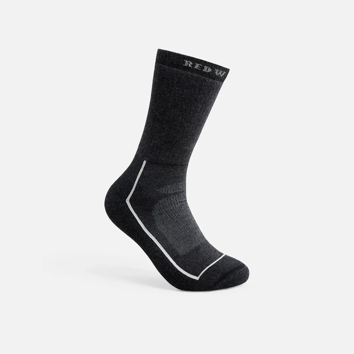 Premium Safety, medeltjocka unisex-strumpor i merinoullsblandning i svart