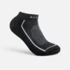 Premium Safety Medium Weight Quarter Crew Unisex-strumpor i merinoullsblandning, svarta