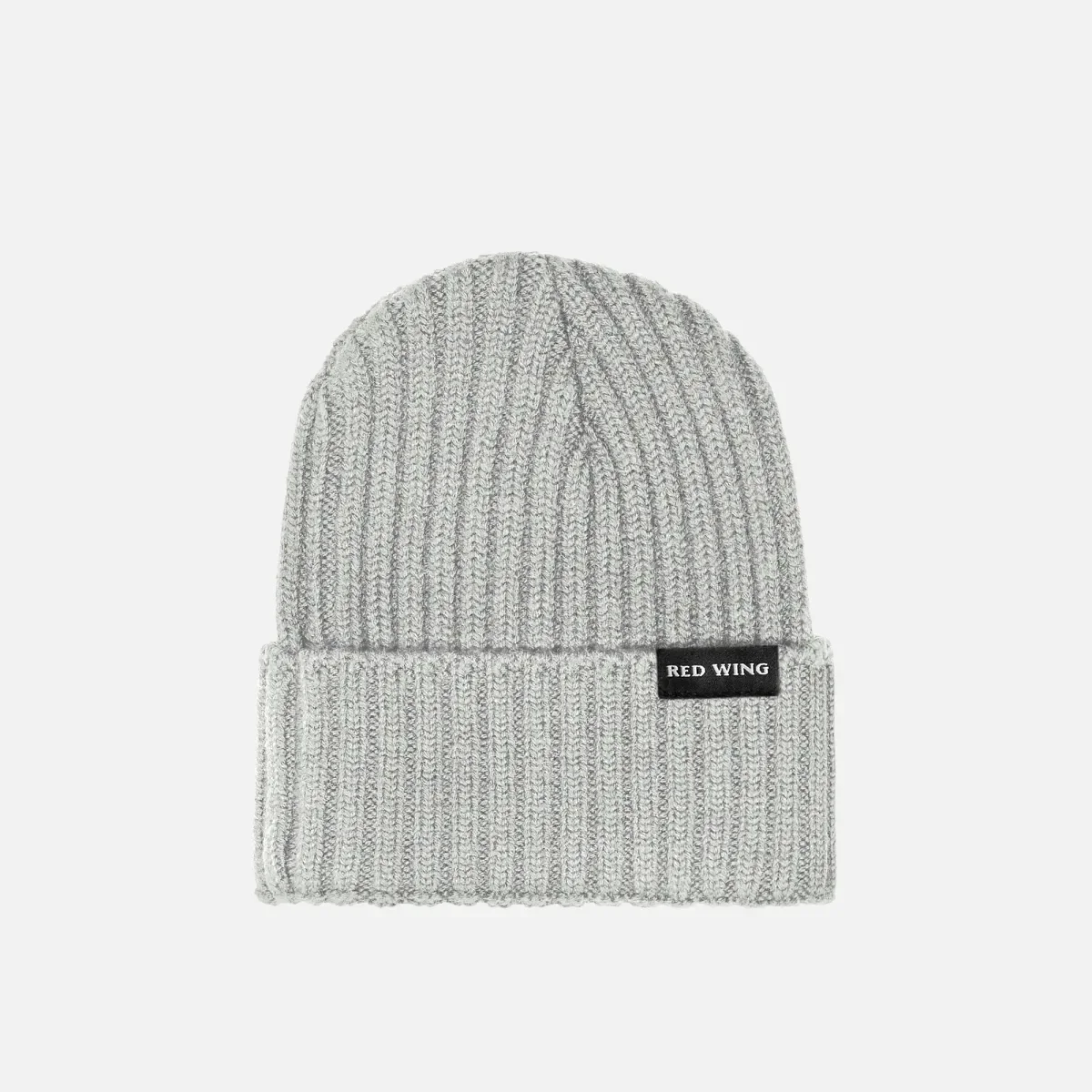 Shaniko Wool Rib Hat – unisex-ullmössa i gråmelerat
