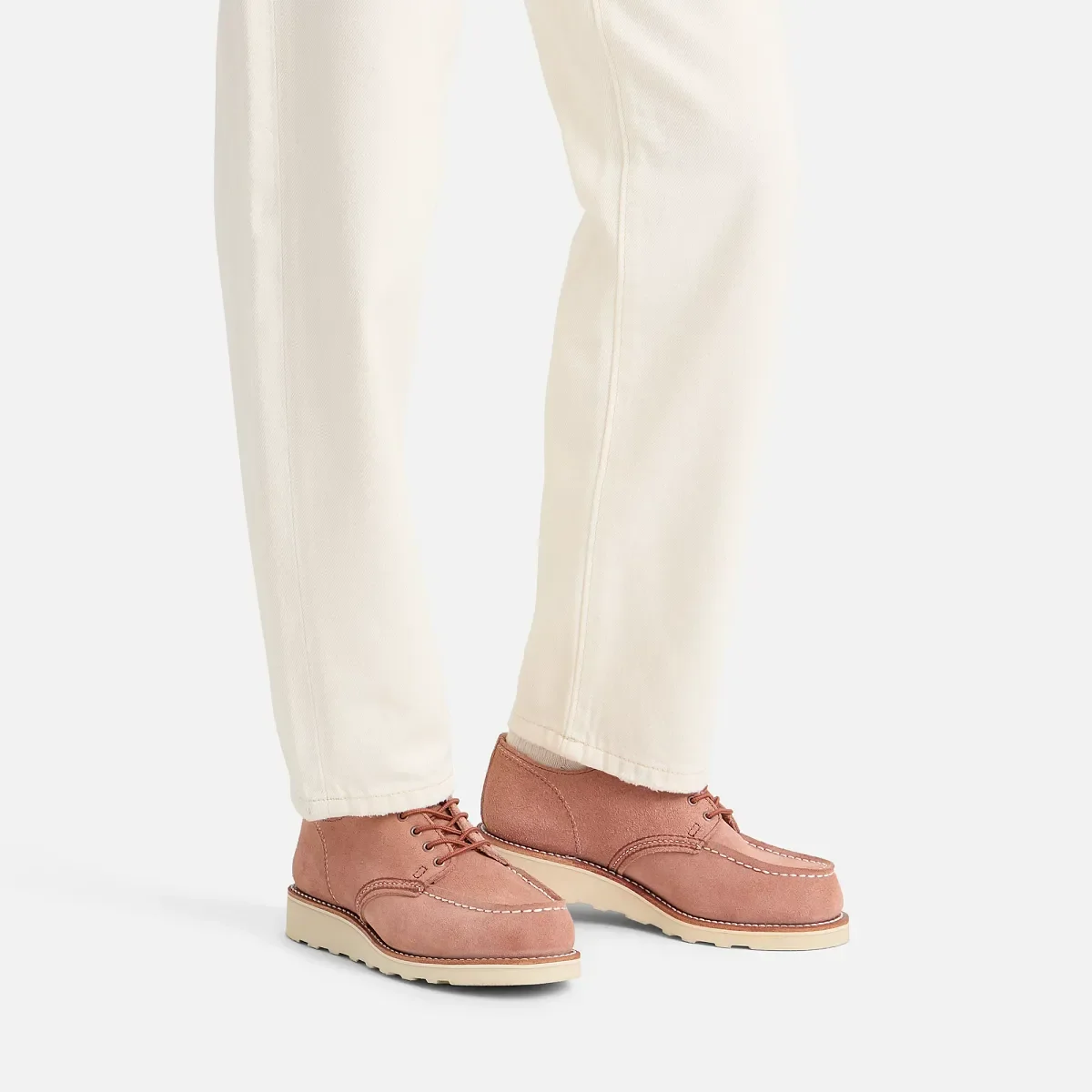 Shop Moc Oxford för damer – Shop Moc Oxford i Abilene-läder i färgen Dusty Rose