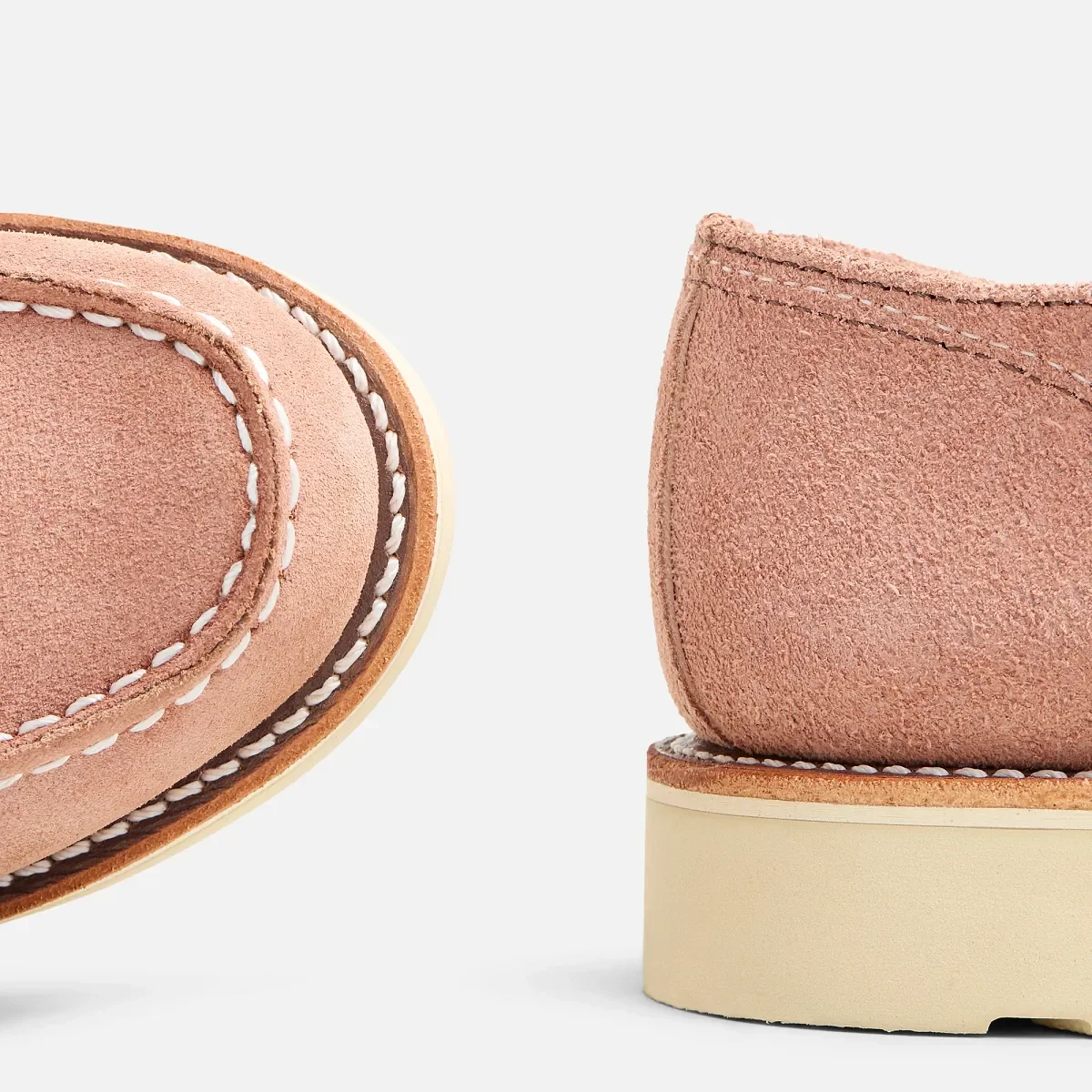 Shop Moc Oxford för damer – Shop Moc Oxford i Abilene-läder i färgen Dusty Rose