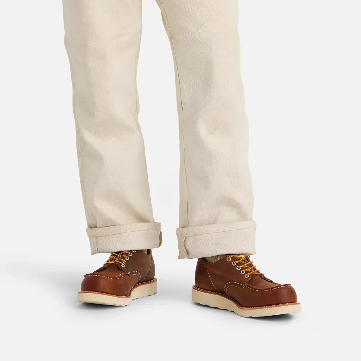 Shop Moc Oxford för män Shop Moc Oxford i kopparfärgat Rough & Tough-läder