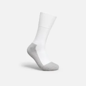 Ultimate Diabetic Light Weight Crew Unisex Coolmax®-blandning, diabetesstrumpor i vitt