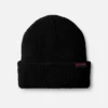 Waffle Knit Beanie Unisex-mössa i vaffelstickning i svart