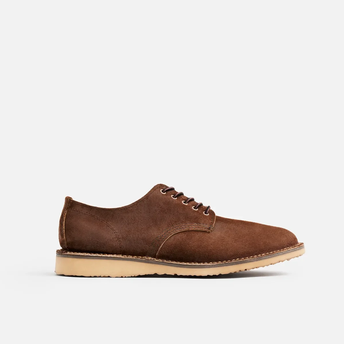 Weekender Oxford – herrskor i chokladbrunt Muleskinner-läder