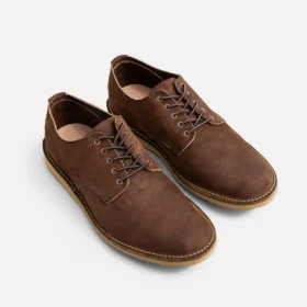 Weekender Oxford – herrskor i chokladbrunt Muleskinner-läder
