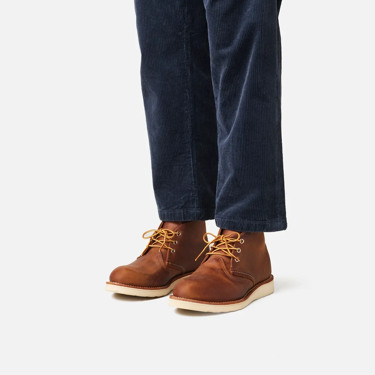 Work Chukka Chukka för män i kopparfärgat Rough & Tough läder