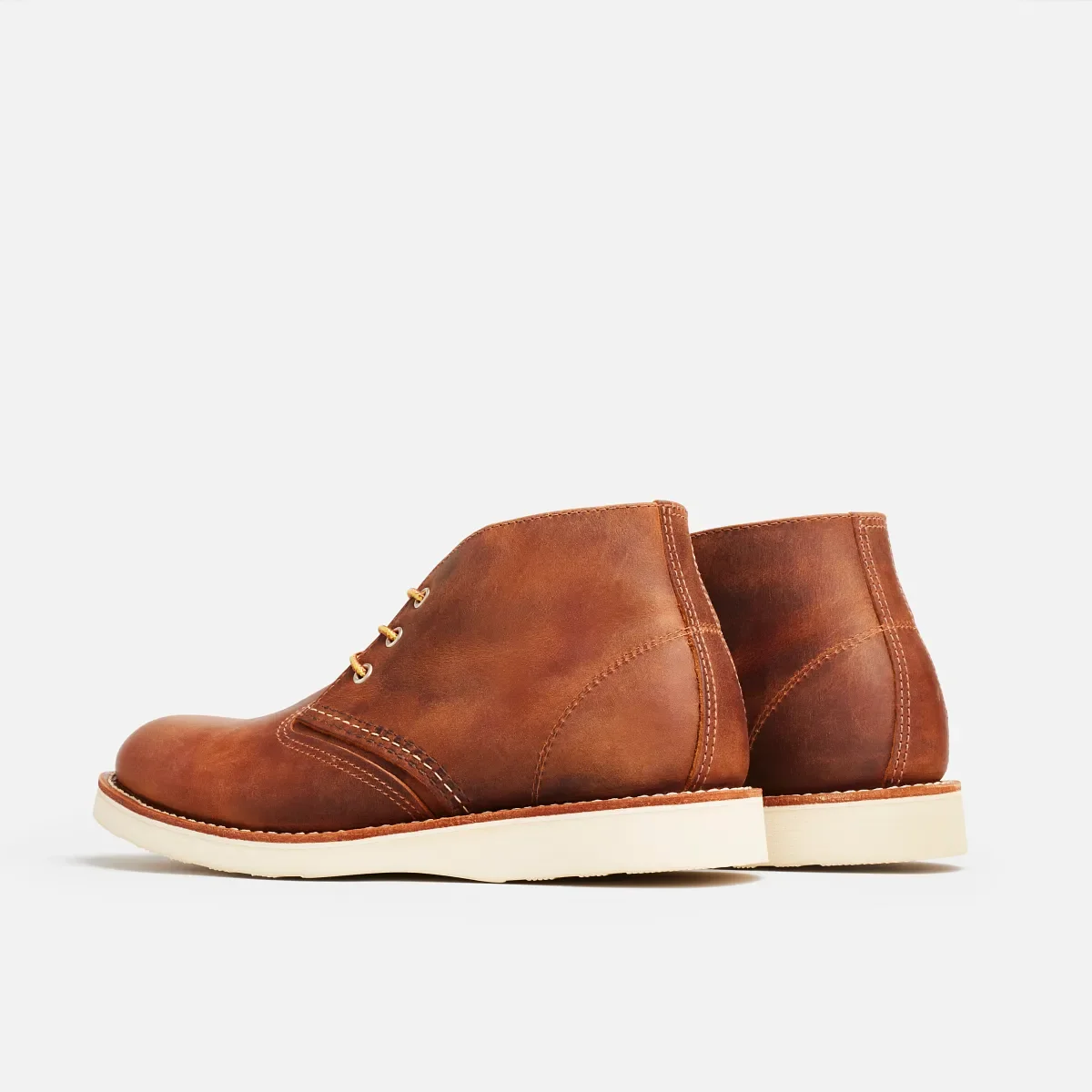 Work Chukka Chukka för män i kopparfärgat Rough & Tough läder