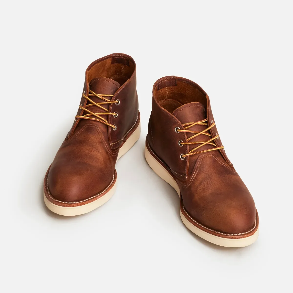 Work Chukka Chukka för män i kopparfärgat Rough & Tough läder